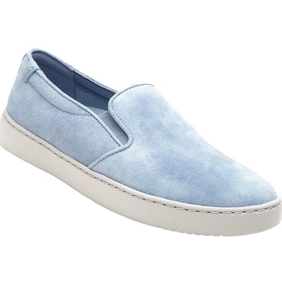 NWT women's Vionic Avery Pro Non-Slip Light Blue Suede shoes 7.5 - Picture 1 of 8